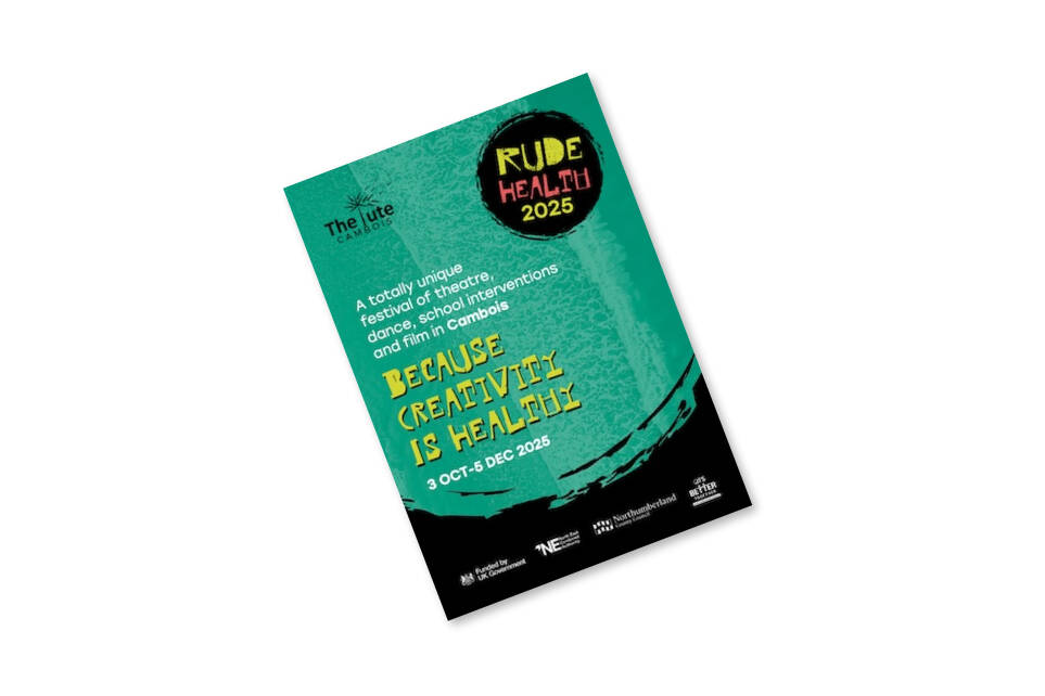 Rude Health 2025 Festival Brochure at The Tute, CamboisRude Health 2025 Festival Brochure at The Tute, Cambois